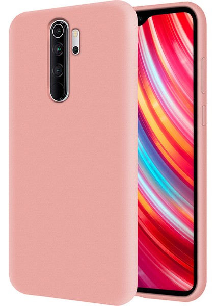 Xiaomi Redmi Note 8 Pro İçi Kadife Soft Silikon Kılıf - Pembe