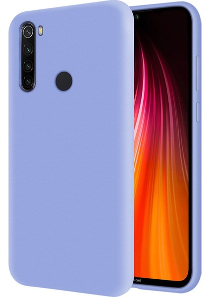 Xiaomi Redmi Note 8 İçi Kadife Soft Silikon Kılıf - Açık Mavi