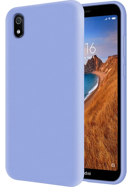 Kzy Xiaomi Redmi 7A İçi Kadife Soft Silikon Kılıf - Açık Mavi