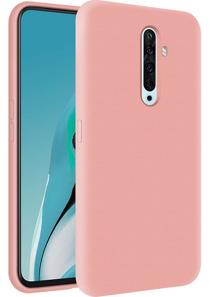 Oppo Reno2 Z İçi Kadife Soft Silikon Kılıf - Pembe