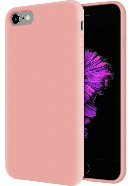 Kzy Apple iPhone 6s Plus İçi Kadife Soft Silikon Kılıf - Pembe