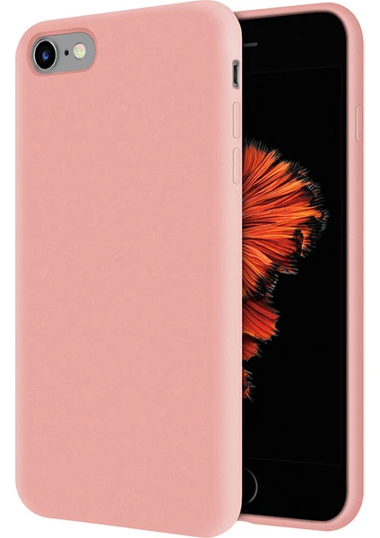 Kzy Apple iPhone 6s İçi Kadife Soft Silikon Kılıf - Pembe