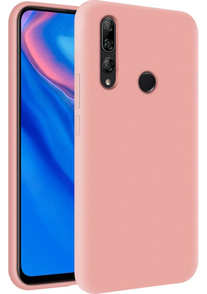 Huawei Y9 Prime 2019 İçi Kadife Soft Silikon Kılıf - Pembe