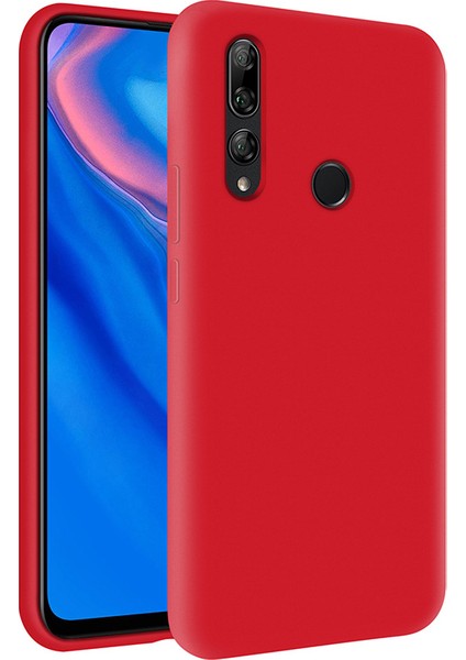 Huawei Y9 Prime 2019 İçi Kadife Soft Silikon Kılıf - Kırmızı