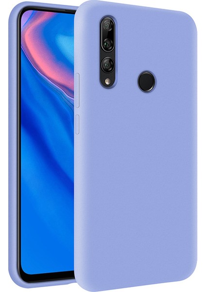 Huawei Y9 Prime 2019 İçi Kadife Soft Silikon Kılıf - Açık Mavi