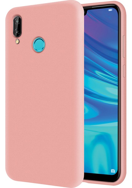 Huawei P Smart 2019 İçi Kadife Soft Silikon Kılıf - Pembe