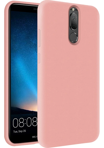 Kzy Huawei Mate 10 Lite İçi Kadife Soft Silikon Kılıf - Pembe