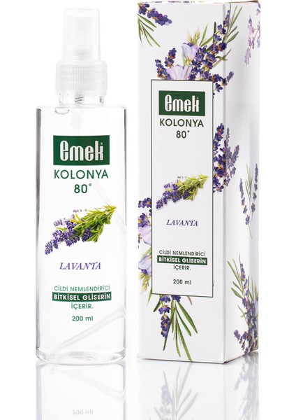 Gliserinli Kolonya Lavanta 200 ml Sprey