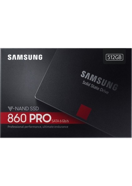 860 Pro 512GB 500MB-599MB/s Sata 3 2.5" SSD (MZ-76P512BW) modelleri
