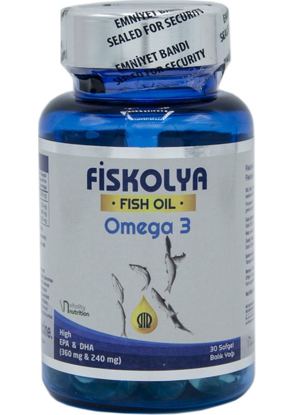Fish Oil Omega 3 Balık Yağı Kapsül 1330 Mg 30 Softjel
