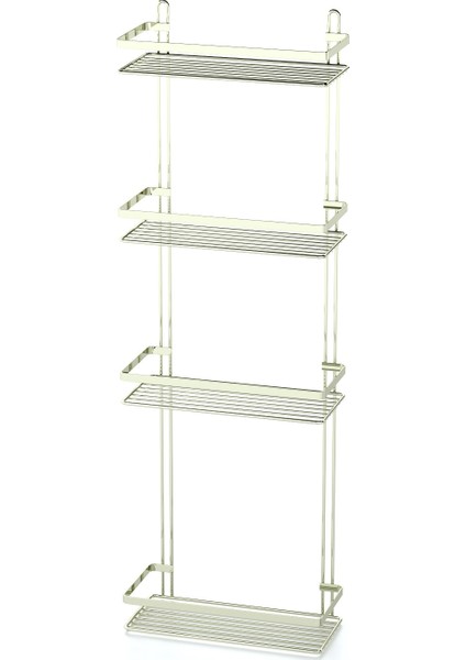 4 Katlı Banyo Rafı Altın Es060