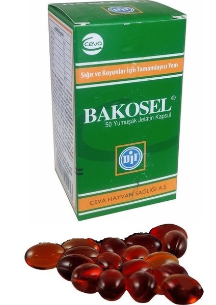 Bakosel 50 Yumuşak Jelatin Kapsül Vitamin Mineral