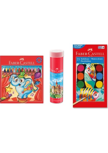 24 Renk Boya Seti 3'lü