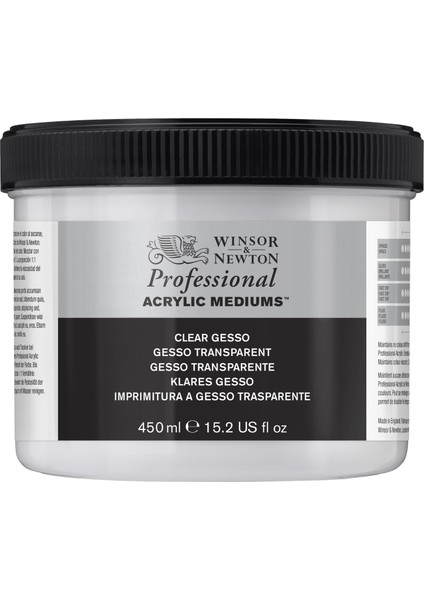 Professional Akrilik Şeffaf Gesso 450 ml