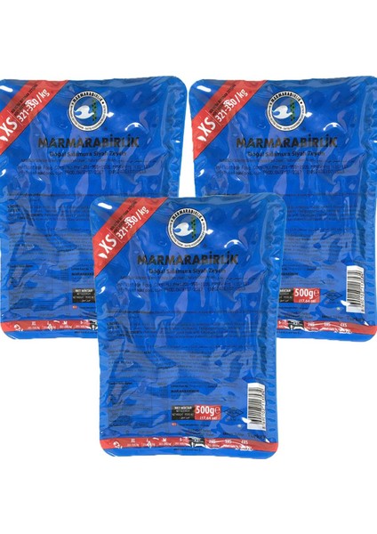 Extra Siyah Zeytin 321-350 (Xs) 500 gr Vakumlu 3'lü