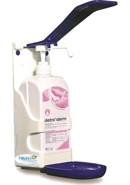 Detroderm El Hijyeni Antiseptiği 1 lt + Duvar ve Masa Dispenseri