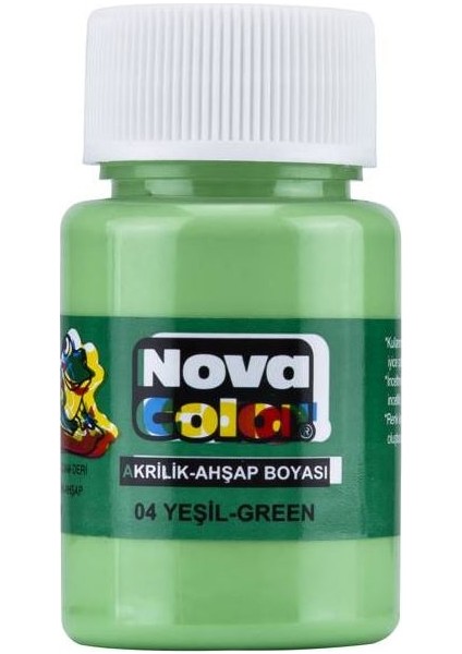 Nova Color 12 Renk Akrilik Boya Şişe