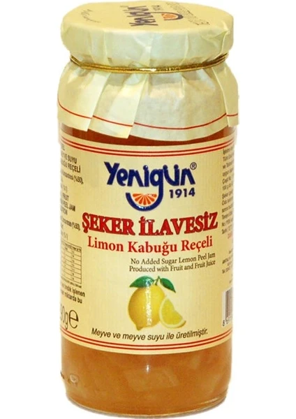 Şeker Ilavesiz Limon Kabuğu Reçeli 290 gr