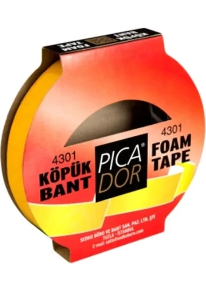 Picatack 36 mm x 2 m Çift Taraflı Köpük Bant