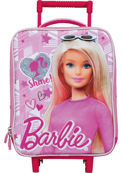 Barbie Shine Pink Çekçekli Anaokulu Çantası 5043
