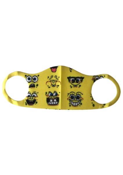 Sunger Bob Baskılı Çocuklar Için Koruyucu Nano Maske 1 Adet