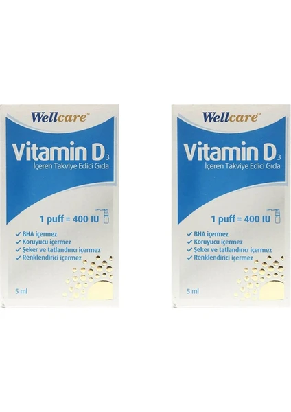 Vitamin D3 400 Iu 5 ml Sprey -