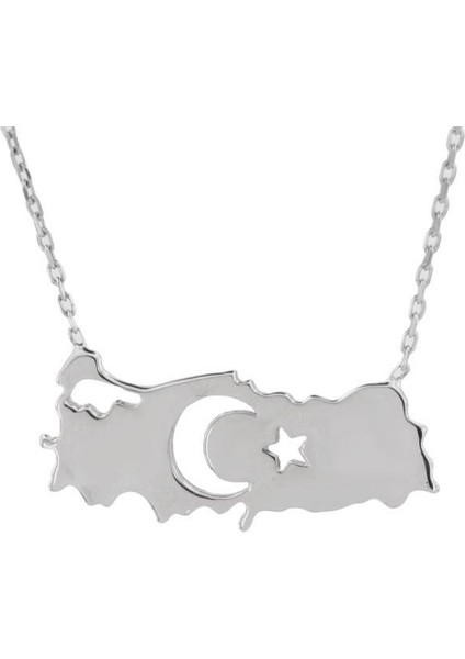 Ayyıldız Türkiye Gümüş Kolye