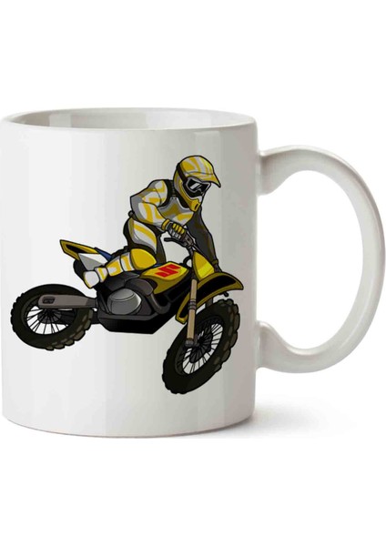 Motocross Motorsiklet Kupa Bardak