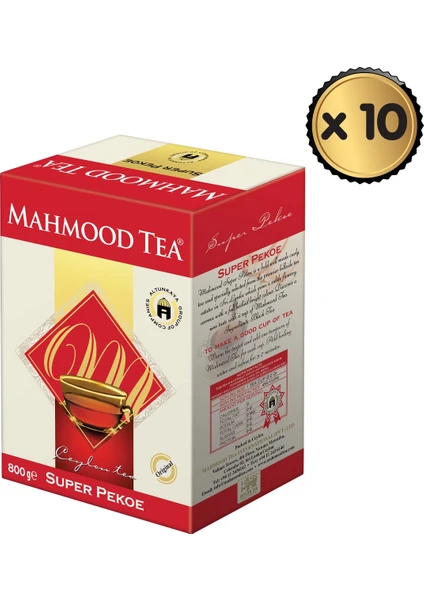 Mahmood Tea Super Pekoe 800 gr x 10 Paket -1 Koli