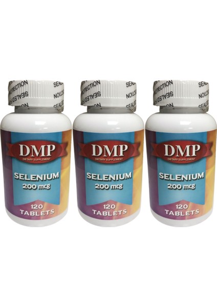 Selenium Selenyum 200 Mcg 3 Adet 120 Tablet