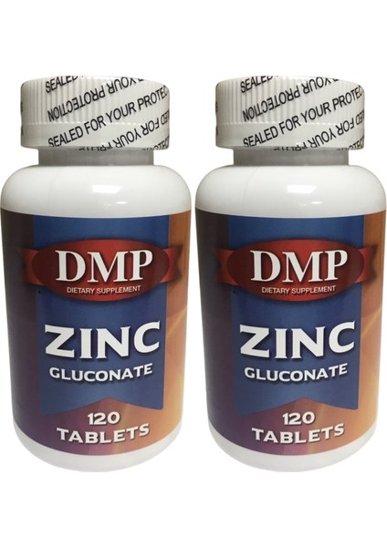 Zinc Gluconate Çinko Glukonat 2 Adet 120 Tablet
