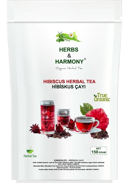 Hibiscus Herbal Tea Hibiskus Çayı 150 Gram