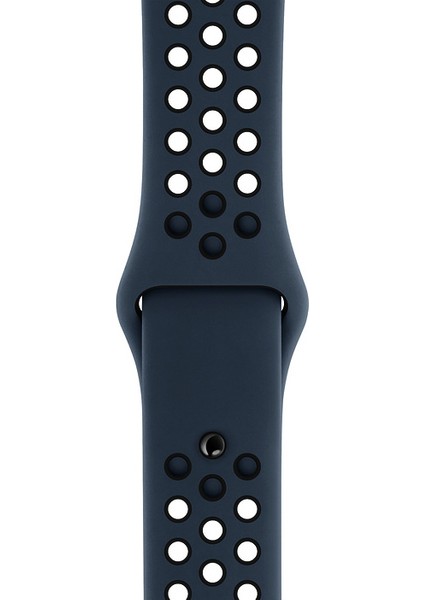 Apple Watch Uyumlu Series 4 40mm Rainbow Sport Band Kordon Lacivert - Siyah