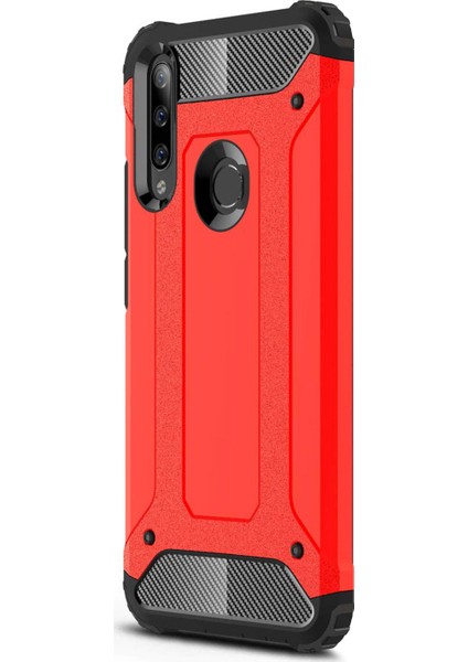 Huawei P40 Lite E Kılıf Rugged Armor Kırmızı