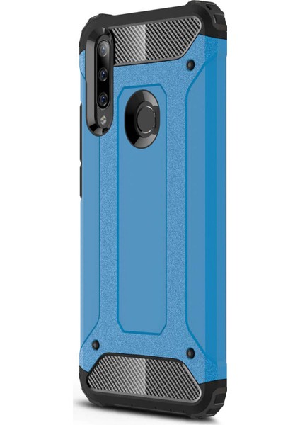 Huawei P40 Lite E Kılıf Rugged Armor Mavi