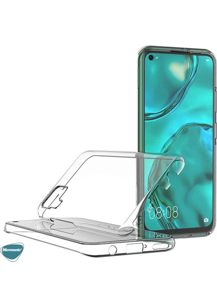 Huawei P40 Lite Kılıf 6 Tarafı Full Koruma 360 Clear Soft Şeffaf