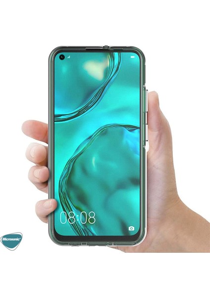 Huawei P40 Lite Kılıf 6 Tarafı Full Koruma 360 Clear Soft Şeffaf