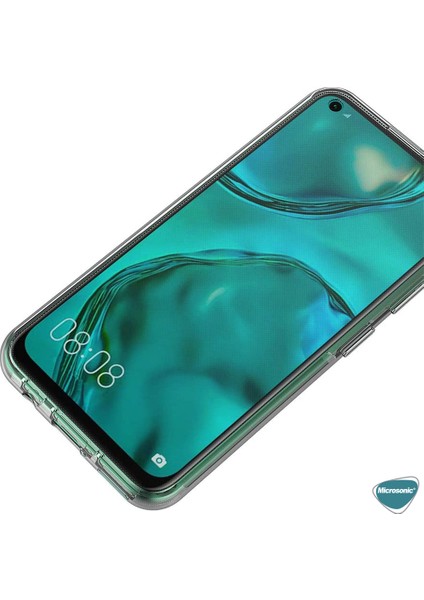 Huawei P40 Lite Kılıf 6 Tarafı Full Koruma 360 Clear Soft Şeffaf