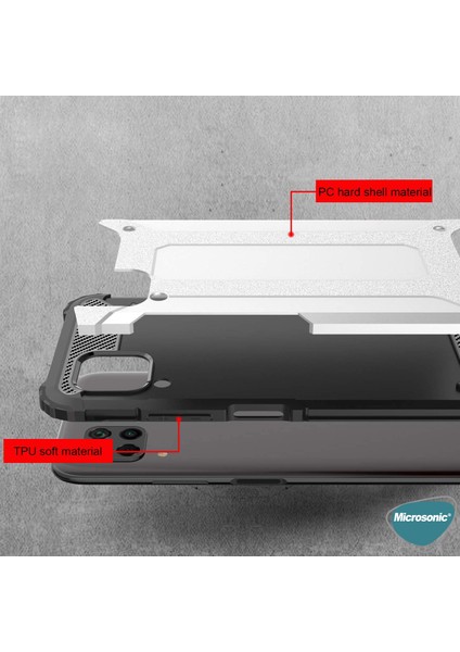 Huawei P40 Lite Kılıf Rugged Armor Mavi