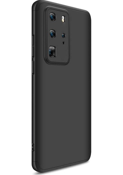 Huawei P40 Pro Kılıf Double Dip 360 Protective Siyah