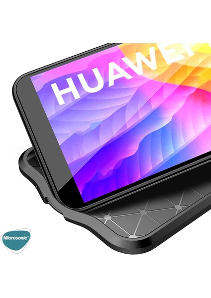 Huawei Y5P Kılıf Deri Dokulu Silikon Siyah fırsatları