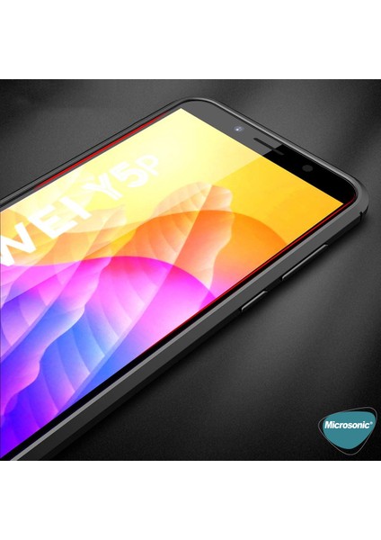 Huawei Y5P Kılıf Deri Dokulu Silikon Siyah indirimleri