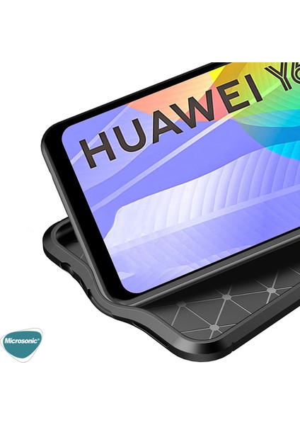Huawei Y6P Kılıf Deri Dokulu Silikon Lacivert indirimleri