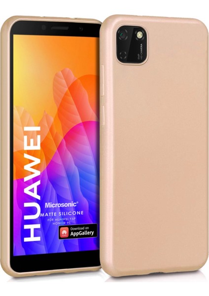 Matte Silikon Huawei Honor 9S Kılıf Gold
