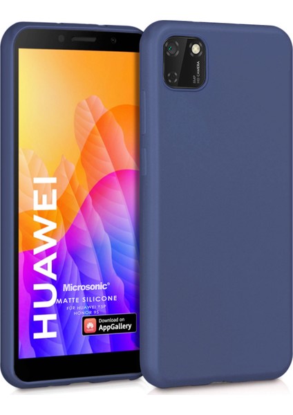 Matte Silikon Huawei Honor 9S Kılıf Lacivert