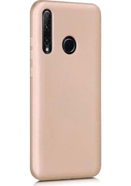 Matte Silikon Huawei P40 Lite E Kılıf Gold