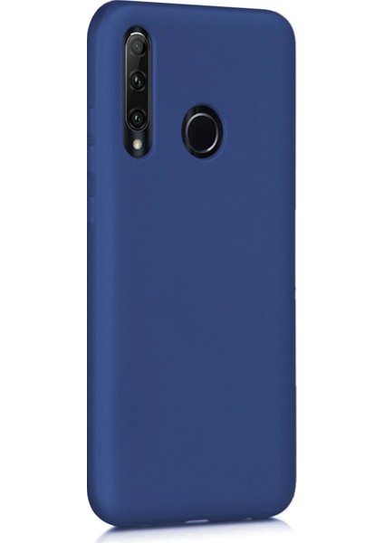 Matte Silikon Huawei P40 Lite E Kılıf Lacivert