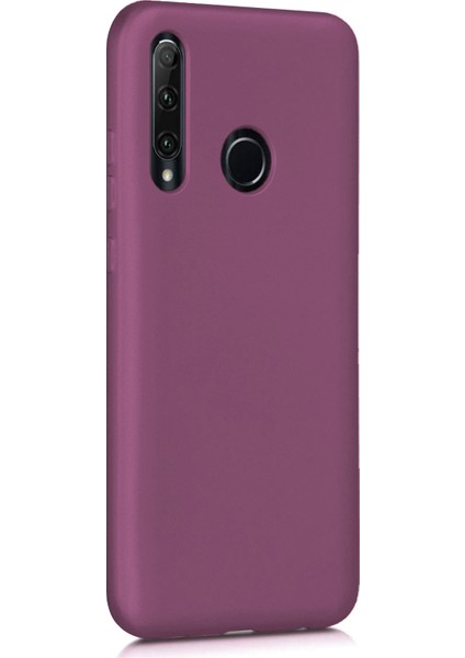 Matte Silikon Huawei P40 Lite E Kılıf Mor