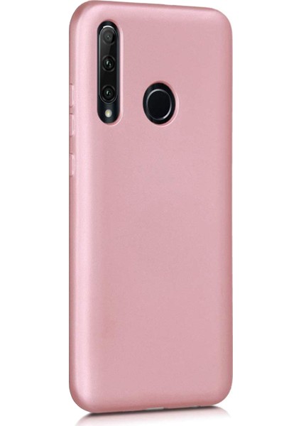 Matte Silikon Huawei P40 Lite E Kılıf Rose Gold