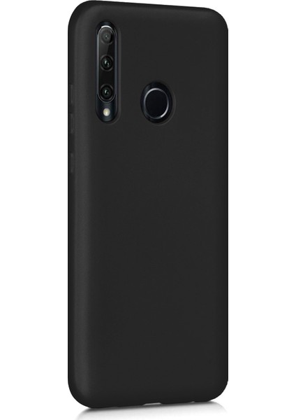 Matte Silikon Huawei P40 Lite E Kılıf Siyah